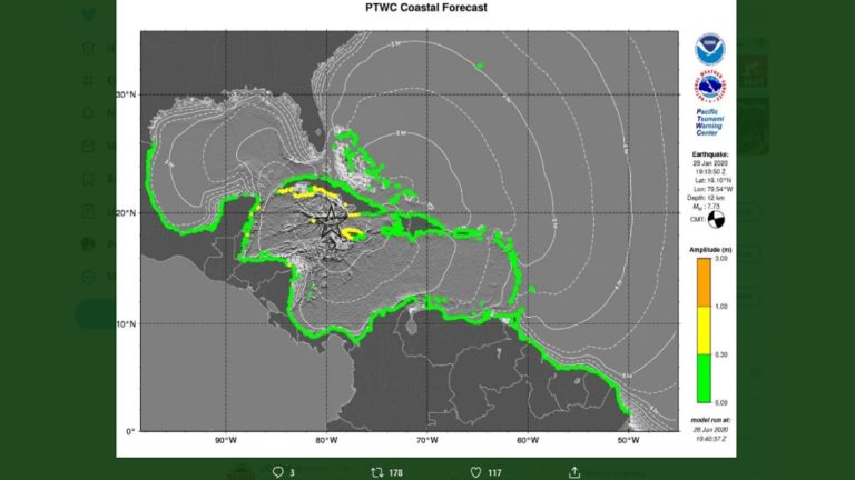 Tsunami warning issued for Jamaica, other Caribbean islands 